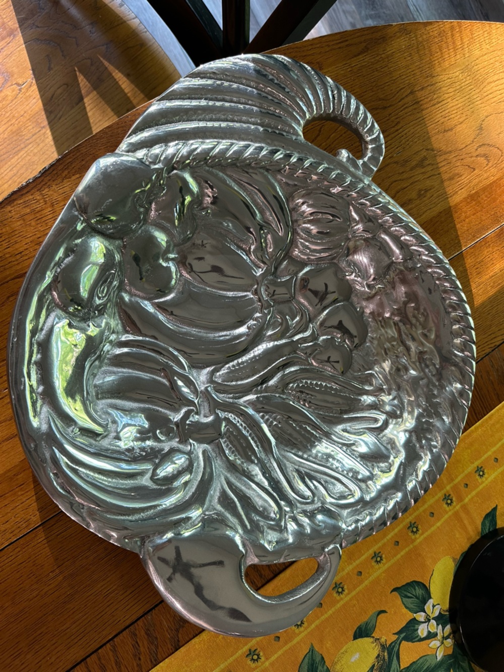 Gloria’s Large Aluminum Serving Bowl with Card NWOT - Picture 3 of 11